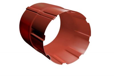 Соединитель трубы Grand Line глянцевый 90 мм RAL 8004 Терракота