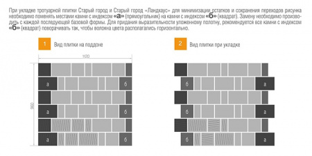 Тротуарная плитка Браер Старый город Ландхаус Колор микс Прайд
